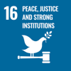 16.PEACE,JUSTICE AND STRONG INSTITUTIONS